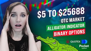 ALLIGATOR INDICATOR BINARY OPTIONS | OTC TRADING STRATEGY QUOTEX