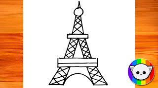 How to Draw Eiffel Tower