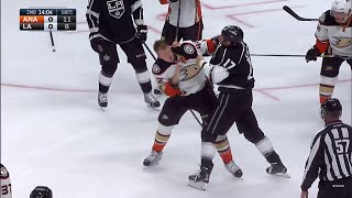 Josh Manson vs Milan Lucic Sep 29, 2015