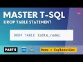 06 Drop Table Statement TSQL | T-SQL Tutorial | Delete a Table Permanently | SQL Server