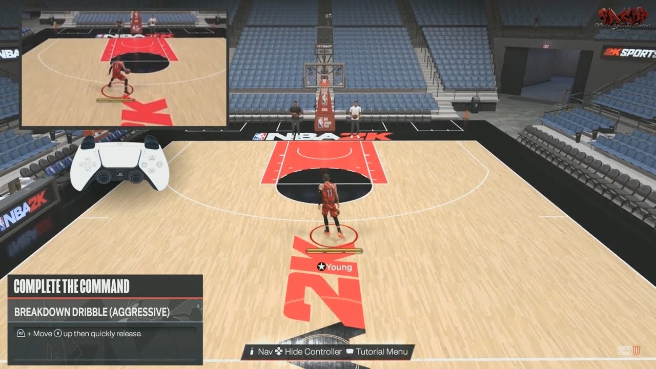 NBA 2K24 How To Breakdown Dribble (Aggressive) Dribbling Tutorial - YouTube