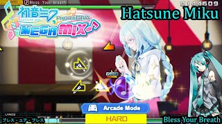 Project Diva Mega Mix- Hatsune Miku- ブレス・ユア・ブレス- Bless Your Breath (Arcade Mode) (Hard) (HD)