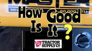 How Good Is The 40k -60k BTU Tractor Supply Propane Heater #tractorsupply #propaneheaters