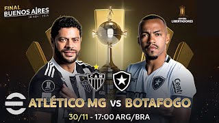 Botafogo x Atlético mineiro - Final da Libertadores 2024 - Simulação efootball 25