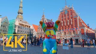 Streets of Riga, Latvia - 4K Urban Walking Tour - Short Preview Video