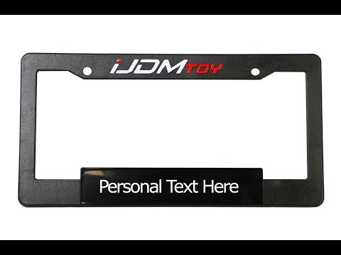 Create Your Own Personalized iJDMTOY License Plate Frame Create Your Own Personalized iJDMTOY License Plate Frame