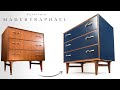 MID CENTURY CHEST OF DRAWERS MAKEOVER / Furniture refinishing / Spray painting