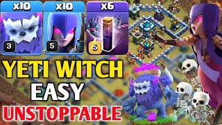 BEST TH13 Yeti Witch Spam Attack is UNSTOPPABLE | Th13 Yeti Witch Attack Guide 2024 -NurNobi Gaming