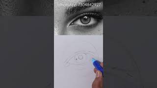 🔥 Perfecr Eye Drawing Technique for Beginners #shorts #sketchbookbyabhishek #viral #portrait #short