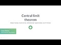 Python Tutorial: Central limit theorem