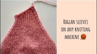 ✨Скос плеча при регланных убавках 🧶 Raglan Sleeves on any knitting machine 🔥