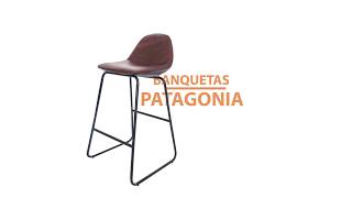 Banqueta Taburete Cuero Premium Silla Alta Patagonia - El Sitio de Compras