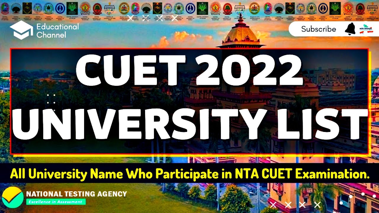 CUCET-2022 | CUET Universities List | Cucet Participating Universities ...