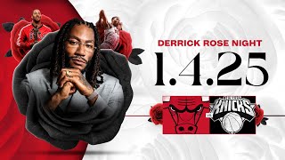 New York Knicks vs Chicago Bulls Live Halftime Show | Derrick Rose Career Celebration