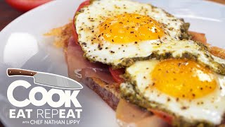 The Best Pesto Eggs Recipe on the Blackstone! | Cook Eat Repeat| Blackstone Griddles