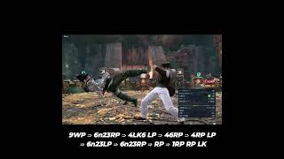 【TEKKEN８】Jin  Floor Break Combo#shorts #鉄拳8 #tekken8 #ewhf #最右 #最速右回し突き #jinkazama #jin #tekken #鉄拳