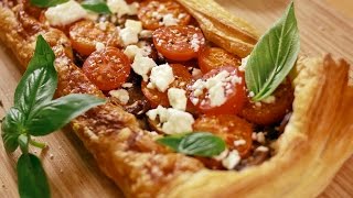 พิซซ่าพัฟเพสทรีหน้าเห็ด : Puffed Pastry Pizza with Mushroom Topping : พลพรรคนักปรุง