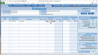 Tutorial for the Bids Addon for the Labor Burden Calculator