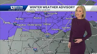 Winter Weather Advisory issued for North Alabama with mix of snow, sleet, freezing rain