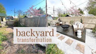 BACKYARD TRANSFORMATION — diy deck + patio makeover