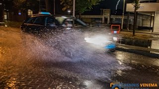 Wolkbreuk treft Hoogezand-Sappemeer, straten staan blank