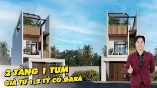 1,2 tỷ TRỌN GÓI nhà phố 2,5 tầng HIỆN ĐẠI do Maxhom thiết kế thi công | MH02305