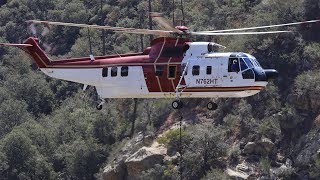 Sikorsky S-61 L .... Helicopter Transport Services sets poles for Southern California Edison