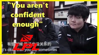 JDG Coach scolds 369 for his lack of confidence #lpl