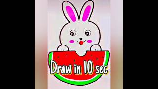 How to Draw Bunny #shorts #viral #youtubeshorts #video #love #youtube #tiktok #youtuber #short #art