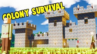 BUILDING AND RULING A HUGE KINGDOM! Become The King! - Colony Survival Gameplay