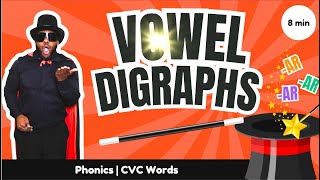 Digraphs | Phonics Song for Children | Two Vowels | Vowel Diagraphs | ai, ay, ea, ee, ie, +