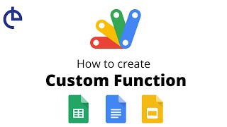 How to create custom function using app script | Google sheet | user defined function in sheet