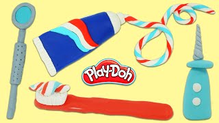How to Make Pretend Play Doh Toy Doctor Dentist Tools | Fun & Easy DIY Play Dough Arts and Crafts!