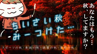 【10月】皆さんは、秋してますか？【スポーツの秋・食欲の秋・読書の秋・芸術の秋】