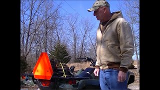 Honda 420 4X4 Rancher ATV slow moving vehicle sign hack.