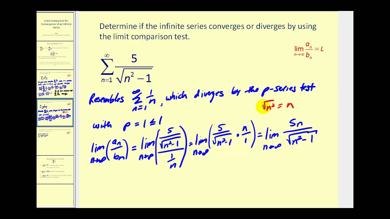 Difference Between Comparison Test And Limit Comparison Test Difference Between Comparison Test And Limit Comparison Test