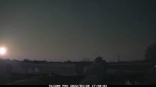 20th March 2022 timelapse, Irlam: Spring Equinox