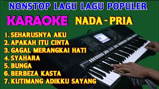 Download Mp3 SEHARUSNYA AKU - KARAOKE Nada Pria | Lagu Lagu Populer Album SlowRock, HD