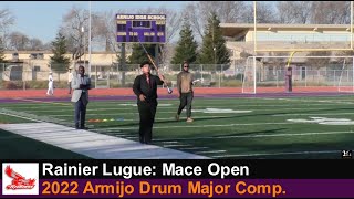 Rainier Lugue, Vallejo HS Mace Open at 2022 Armijo Drum Major Competition