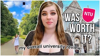 MY OVERALL UNIVERSITY REVIEW: Is Nottingham Trent University worth it? Would I do my degree again?