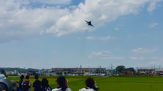 松島基地航空祭2019予行 PACAF F-16 矢本の町を低空でアクロ ［4K］