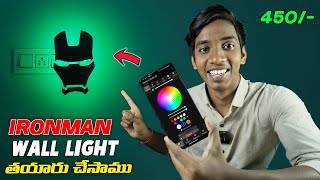 How To Make Ironman Wall Light | Telugu Experiments | Ws2812b Addressble Leds |