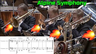 Trombone Excerpt: Alpine Symphony - Sheet Music