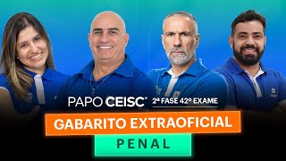 Gabarito Extraoficial PENAL | 2ª Fase 42º Exame