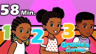 Counting, Letters, Colors + More Kids Songs and Nursery Rhymes | Gracie’s Corner Compilation