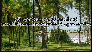 ശ്രീ എസ്‌ കെ പൊറ്റക്കാടിന്റെ ബലിയിലെ പൂജാരിണികൾ എന്ന കവിത - ആലാപനം - P R സഹദേവൻ #kavita #malayalam