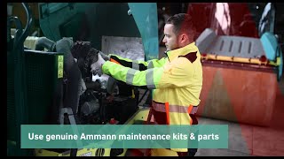 Use genuine Ammann maintenance kits \u0026 parts