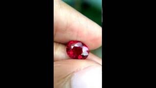 2.78ct Good Quality Natural Oval Pigeon Blood Red Ruby Madagascar