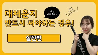 클라리넷 대체운지 ep.2 실전편 (반드시 대체운지 써야하는 경우!)