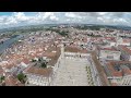 coimbra university aerial launch 350 balloons